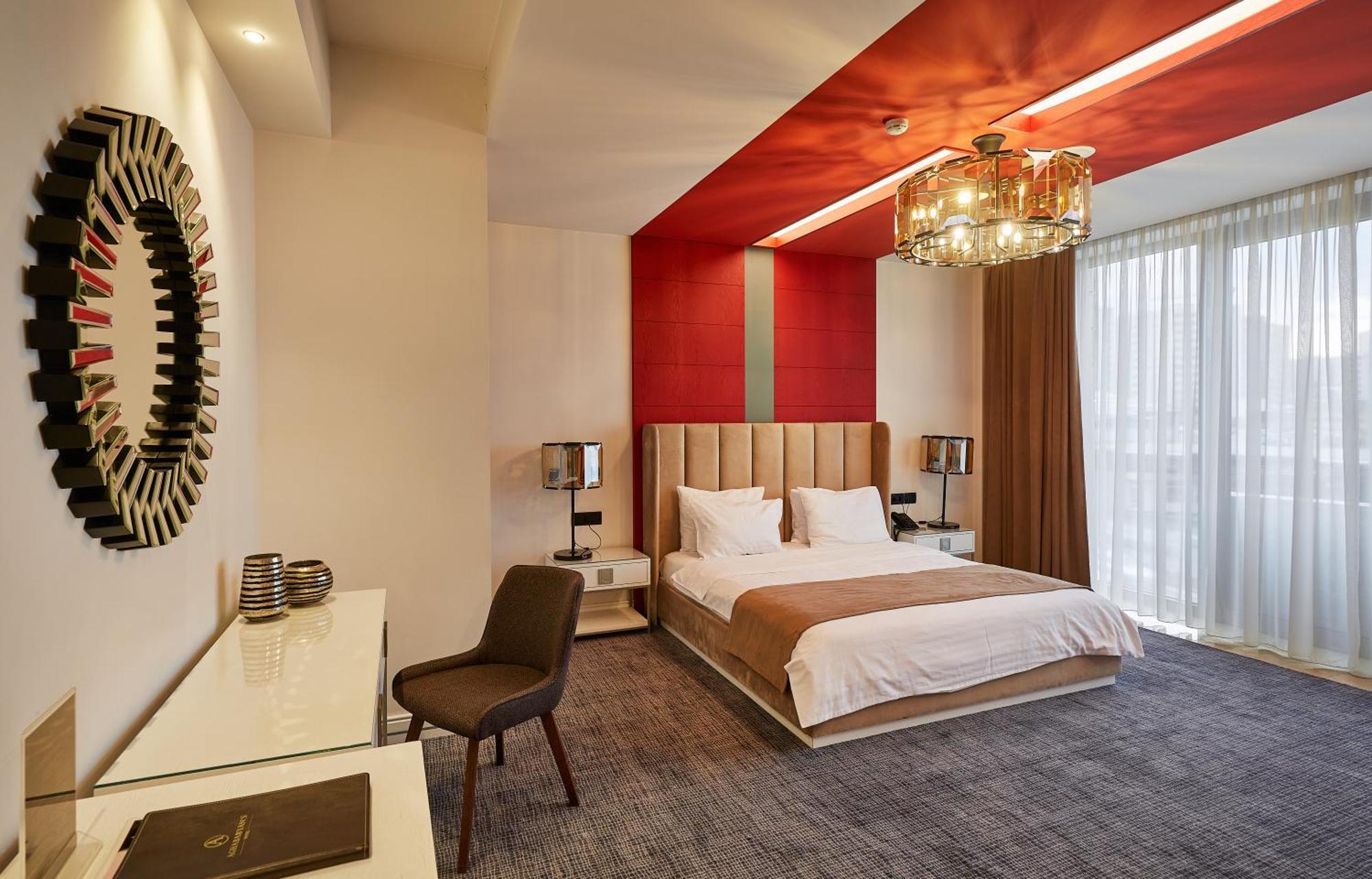 Aghababyan'S Hotel Erevan Exterior foto A room at the hotel